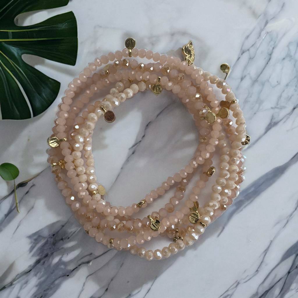 Bracelet pink and white