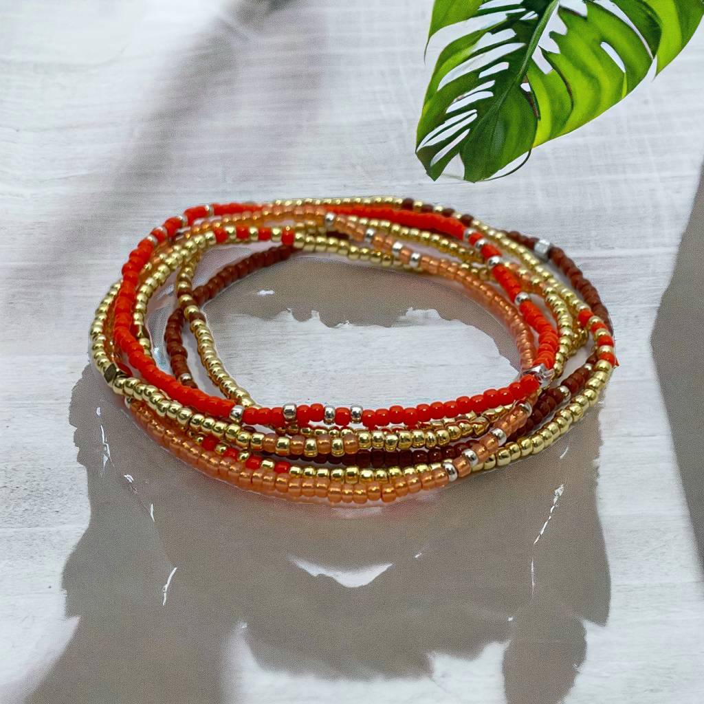 Bracelet miyuki beads with stainless steel