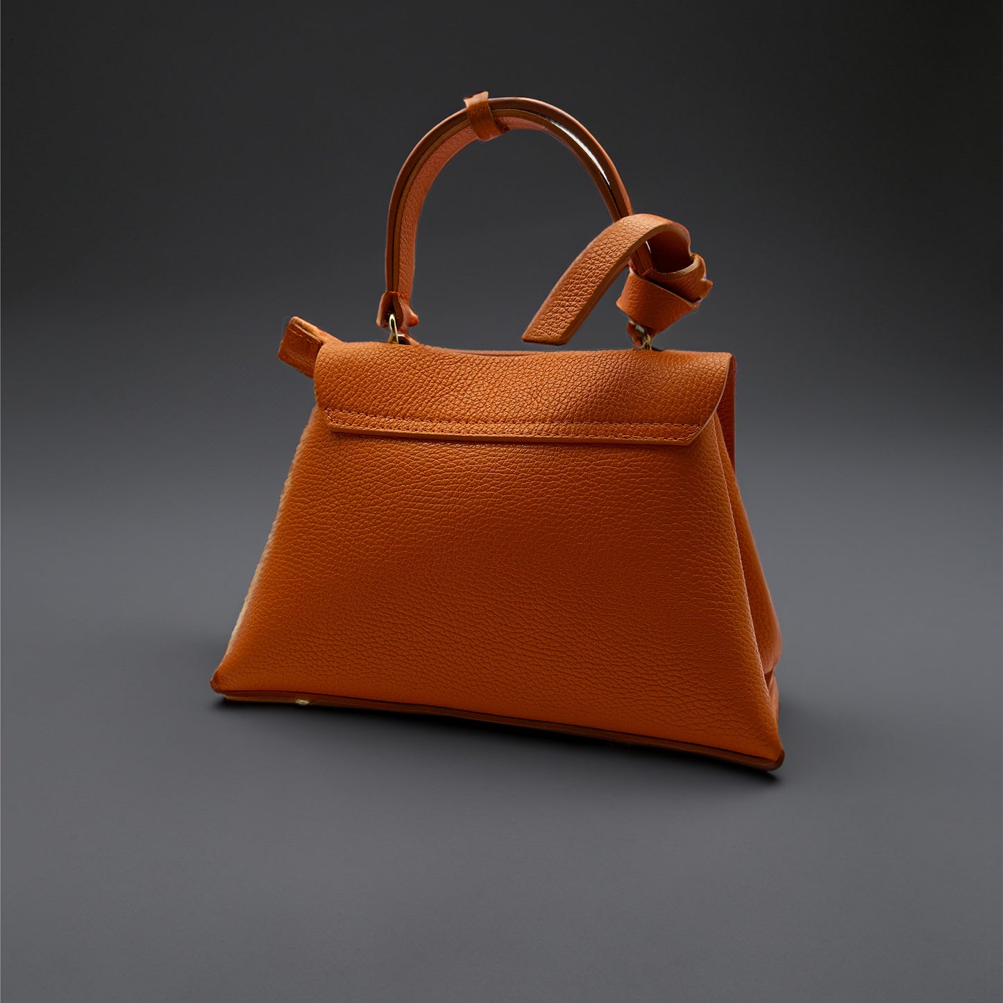 Sac à main en cuir orange
