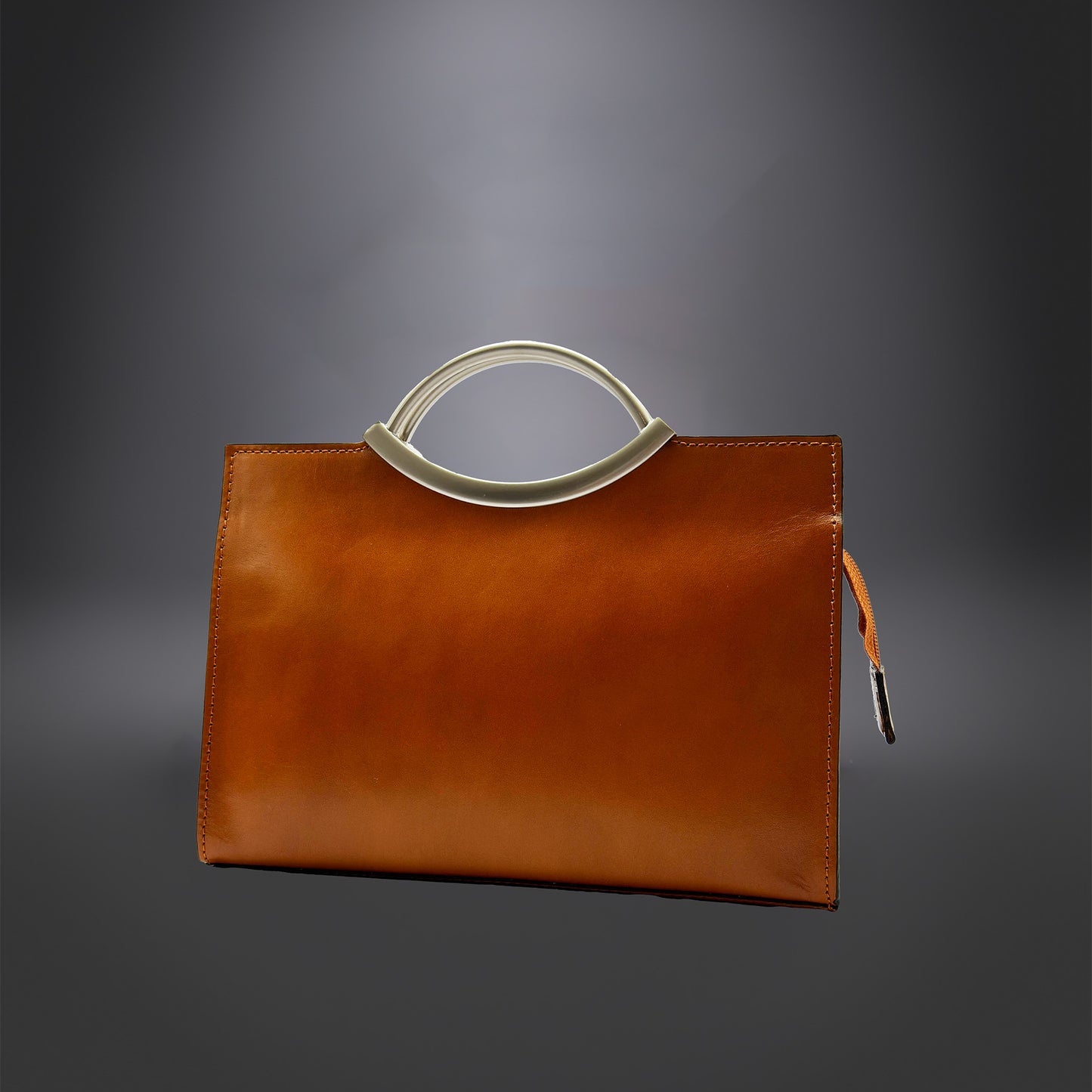 Sac à main cuir ocre