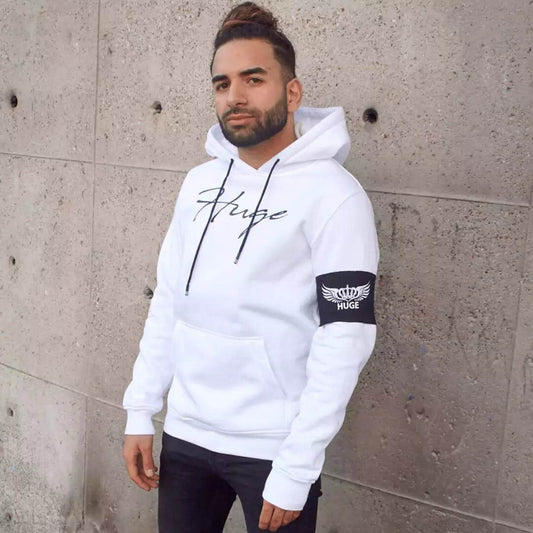 Hoodie white sign